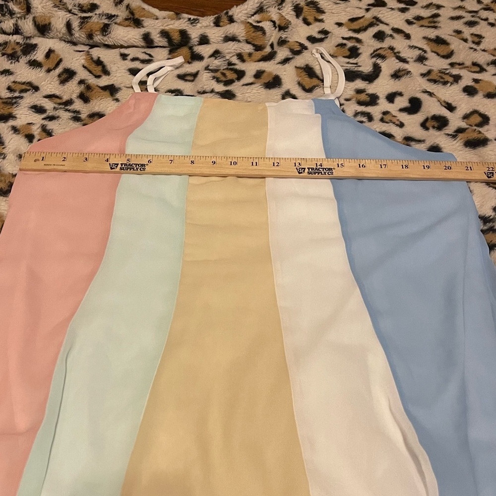 Davi and Dani pastel color block flowy maxi dress - image 4